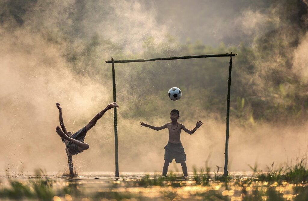 childrens football drills