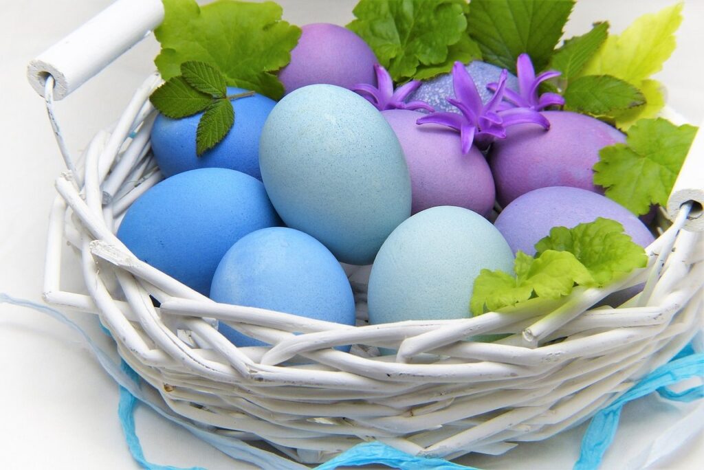 template for a easter basket for kids