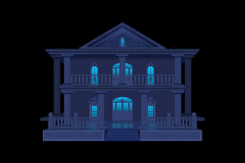 haunted mansion coloring pages for kids