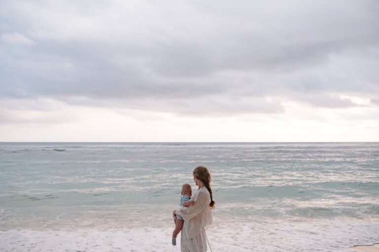 baby at the beach