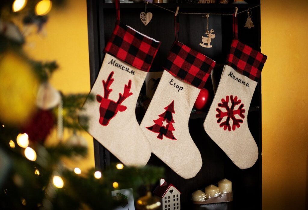 christmas stocking coloring pages for kids