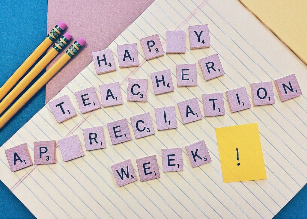 thank you note for teacher appreciation gift