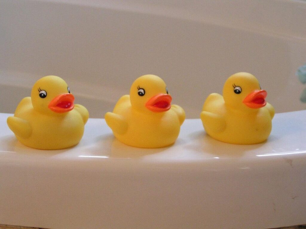 yellow rubber ducky for kids