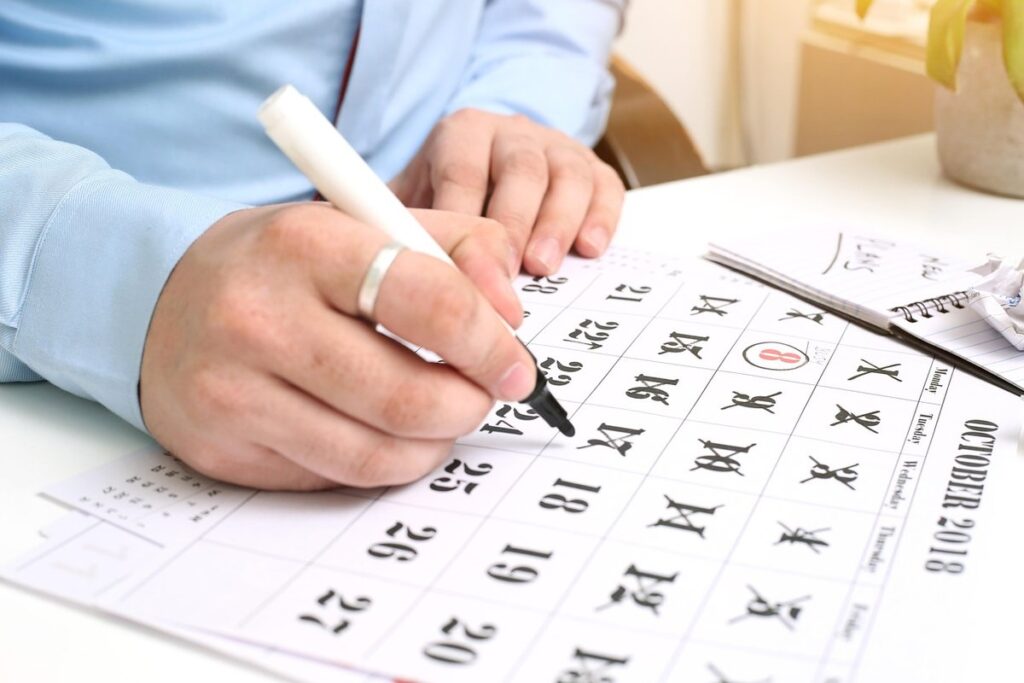 organizing family schedules