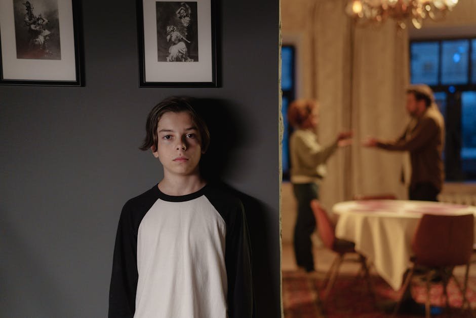 Anxiety and family issues are not typically visually represented in stock images, but a related concept could be: Family conflict